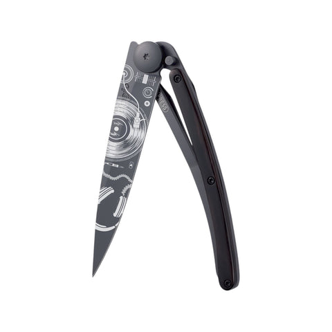 COLTELLINO TASCABILE BLACK EBONY VINYL ART. 1GB000172 DEEJO