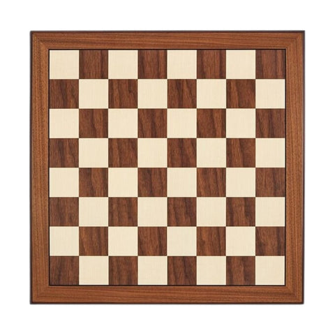 SCHACHBRETT NUSSBAUM AHORN 52 CM ABGERUNDETER RAND 804555 WOOD DAL NEGRO