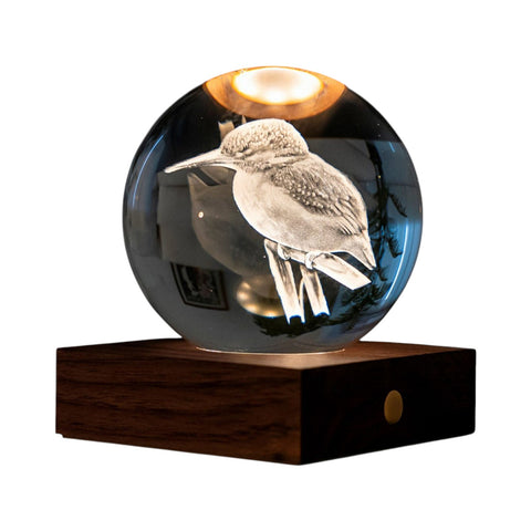 LICHT LICHT 3D KINGFISHER BOAT ART. G025KF BERNSTEIN KRISTALL MEHRFARBIG