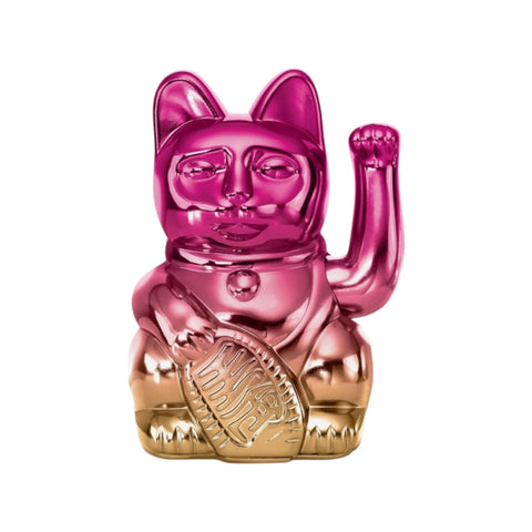 MANEKI NEKO PLAYER TWO GLÄNZEND ROSA/GELB GLÜCKSKATZE MEHRFARBIG