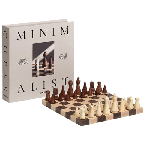 SCACCHI WOOD CHESS THE MINIMALIST PW00766 PRINTWORKS