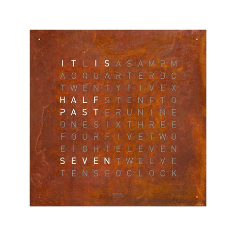 OROLOGIO QLOCKTWO CLASSIC 45X45 QT4 RUST