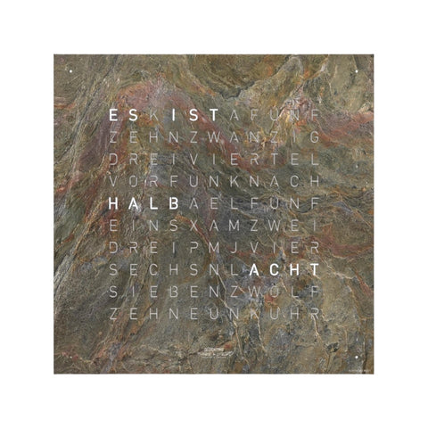 OROLOGIO EARTH 45X45 GLINTSCAPE  QLOCKTWO