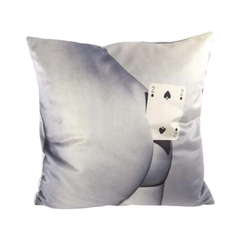 CUSCINO TWO OF SPADES 50X50 023298 TOILETPAPER SELETTI