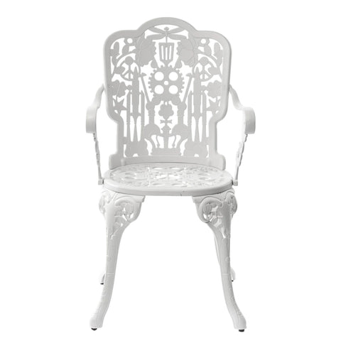 POLTRONA ALLUMINIO INDUSTRY COLLECTION WHITE SELETTI