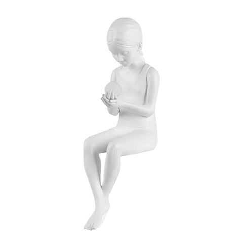 INNER GLOW LIGHT SCULPTURE _S MÄDCHEN 15321 SELETTI WEISS
