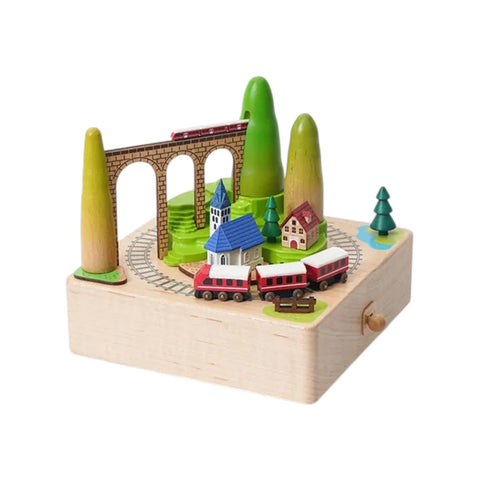 MOUNT TRAIN MUSIC BOX 1060177 WOODERFULLIFE BRAUN