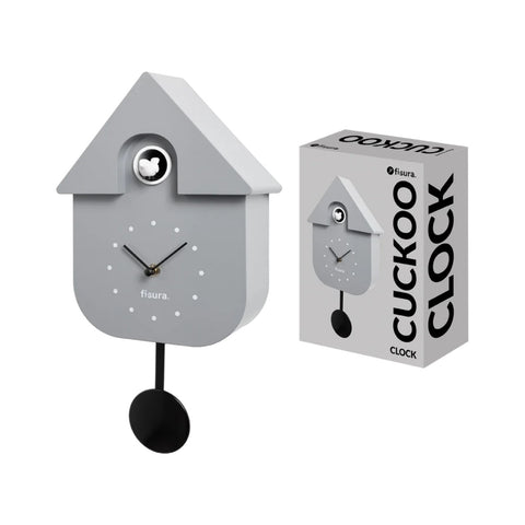 OROLOGIO CUCKOO HOUSE CLOCK GREY AND BLACK WITH DIAL CCU2420412 FISURA