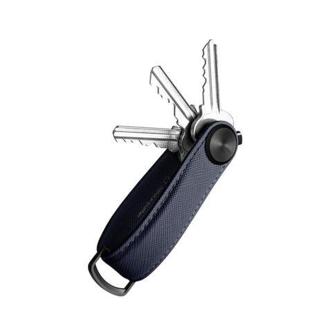 PORTACHIAVI PRO SAFFIANO LEATHER OXFORD KPR1-OXN-113 ORBITKEY BLUE