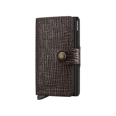 PORTAFOGLIO MINIWALLET PALMELLATO MPLM-BROWN SECRID