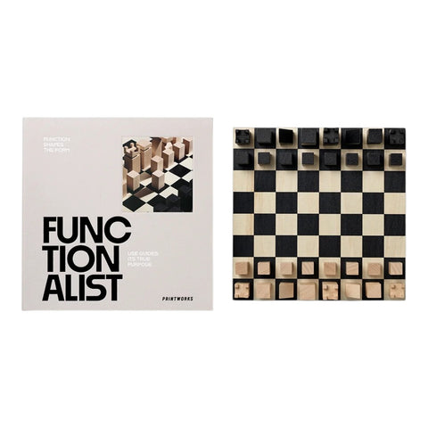 SCHACH HOLZ SCHACH DAS FUNKTIONALISTISCHE KUNSTSTÜCK. PW00840 PRINTWORKS