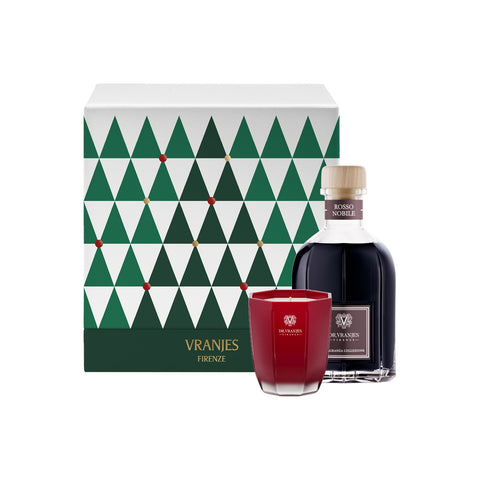 GIFT BOX FRAGRANZA 250ML/CANDELA 80G ROSSO NOBILE DR VRANJES