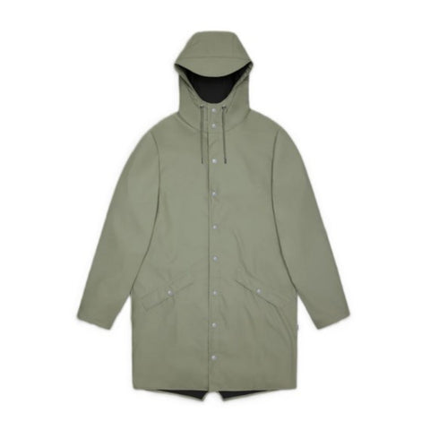 IMPERMEABILE LONG JACKET M W3 12020 RAINS DRIFT GREEN