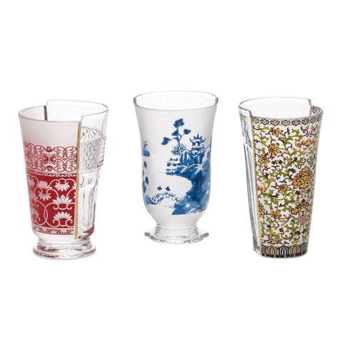 3er-Set Hybrid Clarice-Gläser, 8,5 cm, 14,8 cm, 09735 Seletti