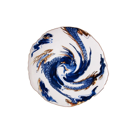 KLASSISCHER FLACHER TELLER AUF SÄURE Cm.28 - IMARI DRAGON ART. 11206 SELETTI