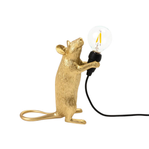 HARZ-MAUS-LAMPE MAC-GOLD CM.5X15 H.12,5 SITZEND USB