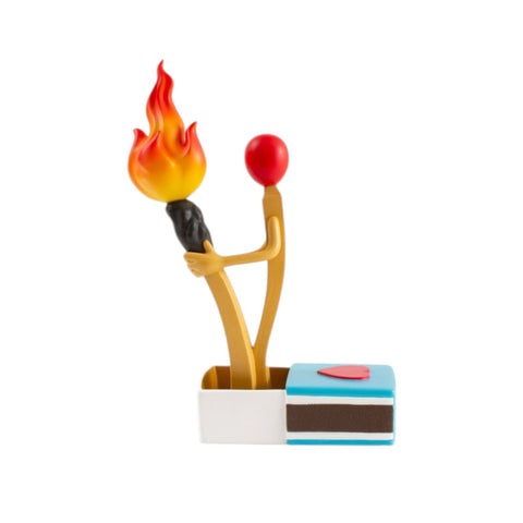 OGGETTO IN RESINA BURNING LOVE CM. 19,2 8,80 H 26,70 ART. 09019 SELETTI