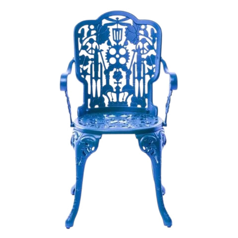 INDUSTRY COLLECTION ALUMINIUM-SESSEL 52 X 55CM HIMMELBLAU SELETTI BLUE