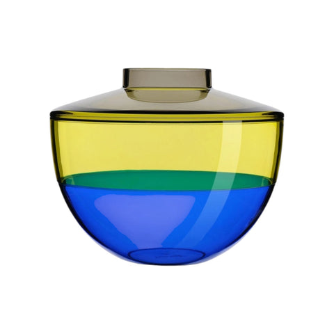 VASE SHIBUYA GERÄUCHERT GELB BLAU 01221/33 KARTELL MEHRFARBIG
