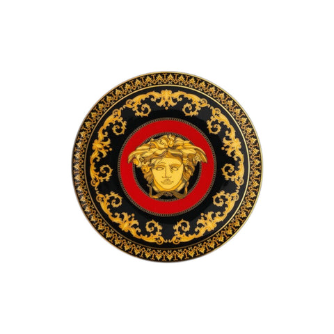 PIATTINO TONDO 10850 MEDUSA VERSACE 409605 BLACK ROSENTHAL