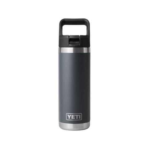 RAMBLER 18 OZ STRAW BOTTLE 70000006288 YETI CHARCOAL