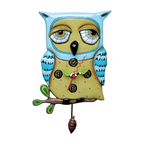 HORLOGE CHOUETTE BLEUE ART. P1062 ALLEN DESIGNS