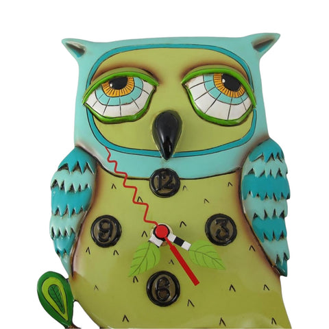 HORLOGE CHOUETTE BLEUE ART. P1062 ALLEN DESIGNS