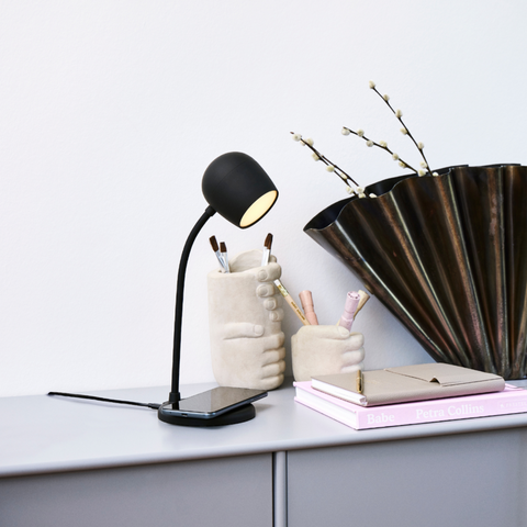 ELLIE WIRELESS LAMP YVORY BLACK KREAFUNK ART. KFEW02