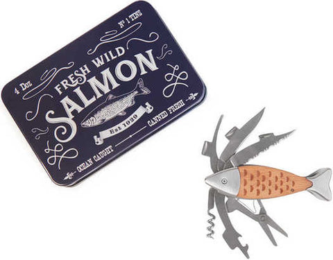 WILDLACHS-MEHRZWECKMESSER METALLBOX ART. 28008 BALVI MEHRFARBIG