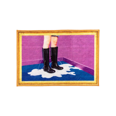 TOILETTENPAPIER HOME TEPPICH CM 60X90 MILKY BOOTS 18191 SELETTI