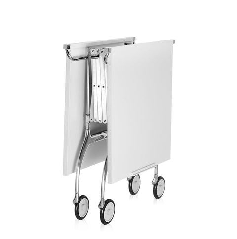 BATTISTA TROLLEY VERCHROMTER STAHL-WEISS ART 04460/03 KARTELL WEISS