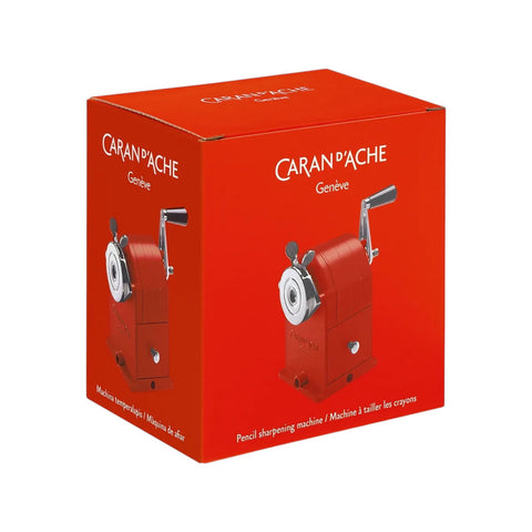 TEMPERAMATITE METAL SHARP MACHINE RED CARDBOARD BOX CARAN D'ACHE