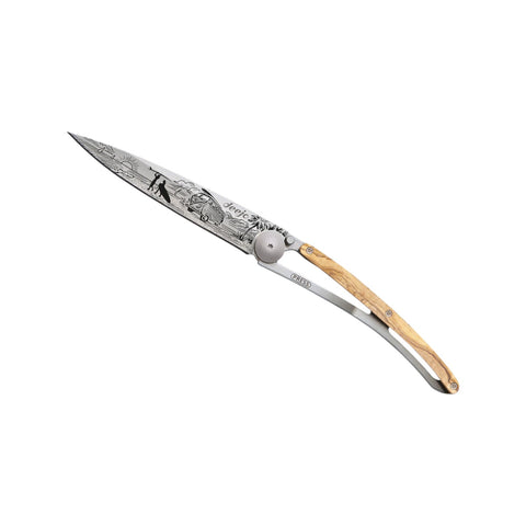 COLTELLINO TASCABILE TITANIUM OLIVE WOOD VAN LIFE ART. 1CB000070