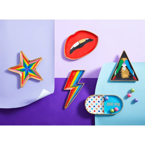 VASSOIO PORTAOGGETTI LIPS TRINKET TRAY ART. 27754 RED JONATHAN ADLER