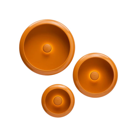 SET 3 LAMPADE DA PARETE OLOHA TRIO 107335 ARANCIO FATBOY