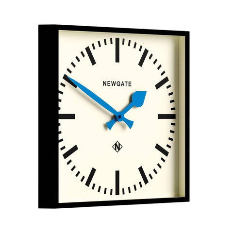 OROLOGIO NUMBER FIVE RAILWAY WALL CLOCK NUMFIV 390NKICE BLACK BLUE NEWGATE