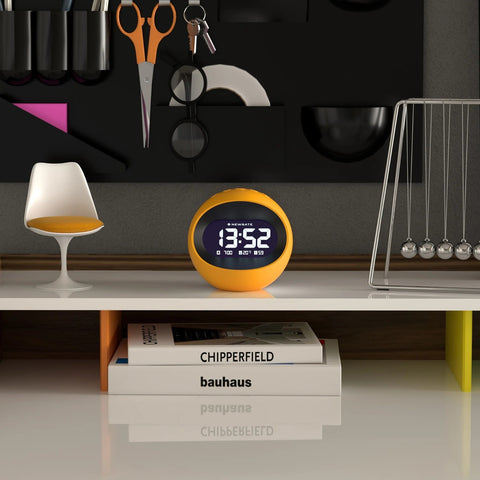 SVEGLIA CENTRE OF THE EARTH LCD ALARM ART. LCD/COTE4 ORANGE NEWGATE