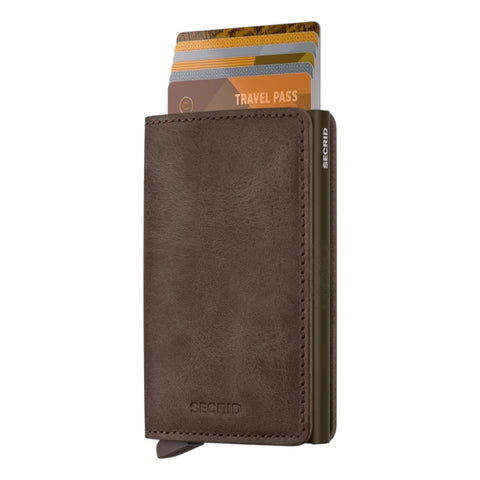 PORTAFOGLIO SLIMWALLET VINTAGE OAK SV-OAK BROWN SECRID
