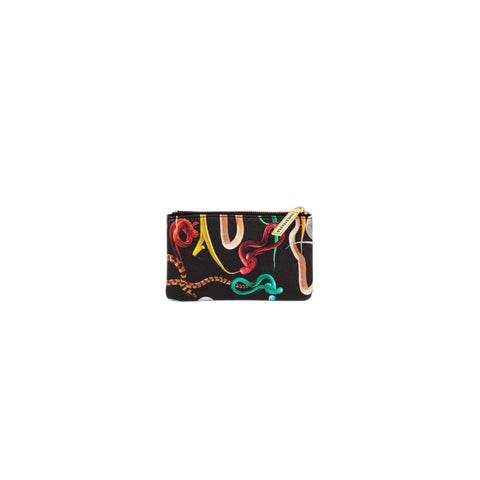 PU-FEDERMÄPPCHEN MIT BEDRUCKTEM TOILETTENPAPIER CM.15.5X9.5 SCHLANGEN SELETTI ART. 02512