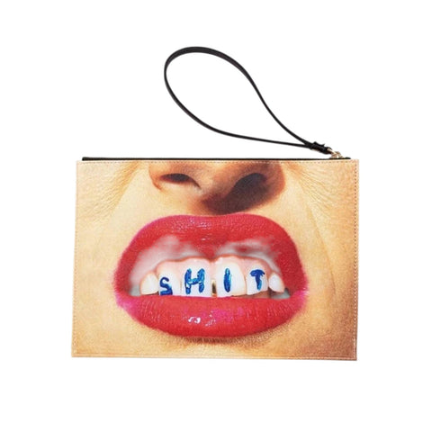 BORSA A MANO TOILETPAPER CM28X20X3 SHIT ART. 02584 SELETTI