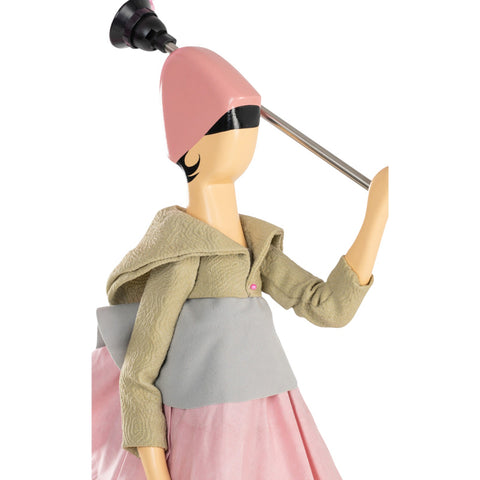 LAMPADA LITTLE GIRL SKITSO FABIENNE PARALUME FIORE ROSA