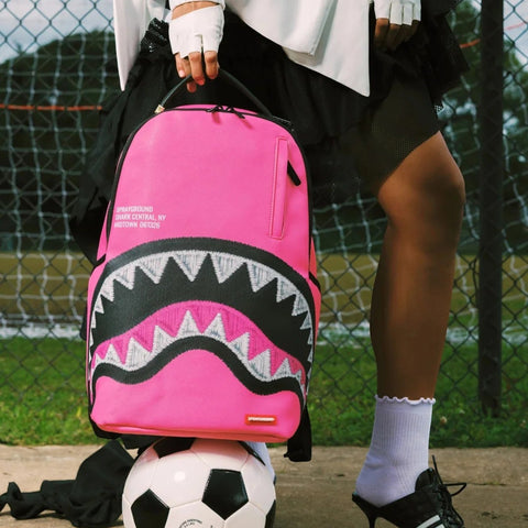 ZAINO SHARK CENTRAL PINK EMBROIDERED ART. 910B9630NSZ SPRAYGROUND