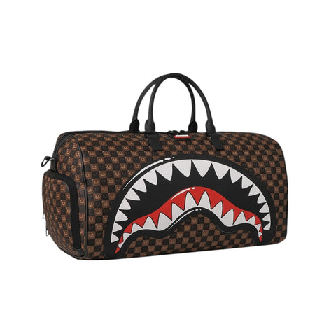 REISETASCHE DUFFLE SHARK IN PARIS WTF BUBBLE 910D9306NSZ BROWN SPRAYGROUND