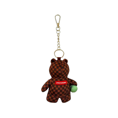 PORTACHIAVI SIP WTF BUBBLE CHECK BEAR 910K9594NSZ BROWN SPRAYGROUND