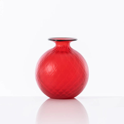 VASO MONOFIORE BALLOTON SABBIATO ART. FO310016000H0ATZ VENINI ROSSO