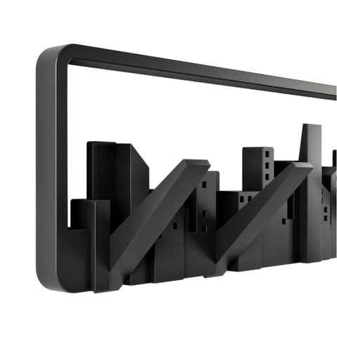 GANCIO DA PARETE SKYLINE MULTI HOOK ART. 318190-040 BLACK UMBRA