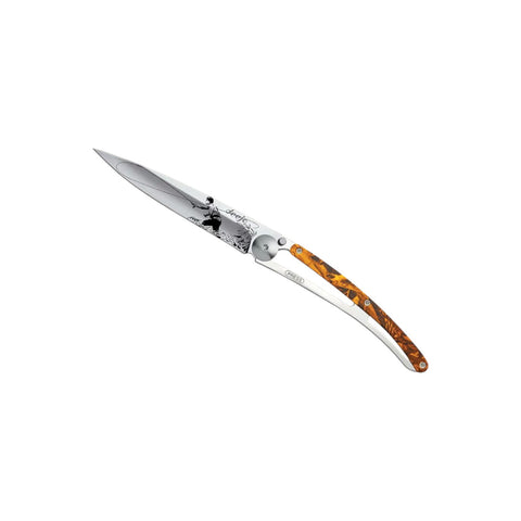COLTELLINO TASCABILE MIRROR ORANGE CAMO FLY FISHING 1AM000013 DEEJO