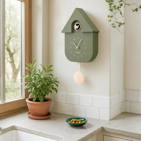 OROLOGIO CUCKOO HOUSE CLOCK OLIVE CCU2520802 FISURA