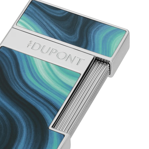 ACCENDINO LI SLIMMY GEODE ART. 028035 BLUE/CHROME S.T. DUPONT
