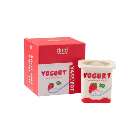 VASO YOGURT FRAGOLA BIANCO FLUID MARKET